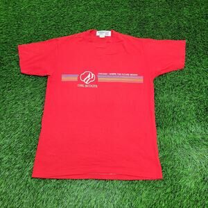Vintage 80s Girl-Scouts Chicago Shirt Womens Large 20x27 USA